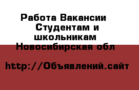 Работа Вакансии - Студентам и школьникам. Новосибирская обл.